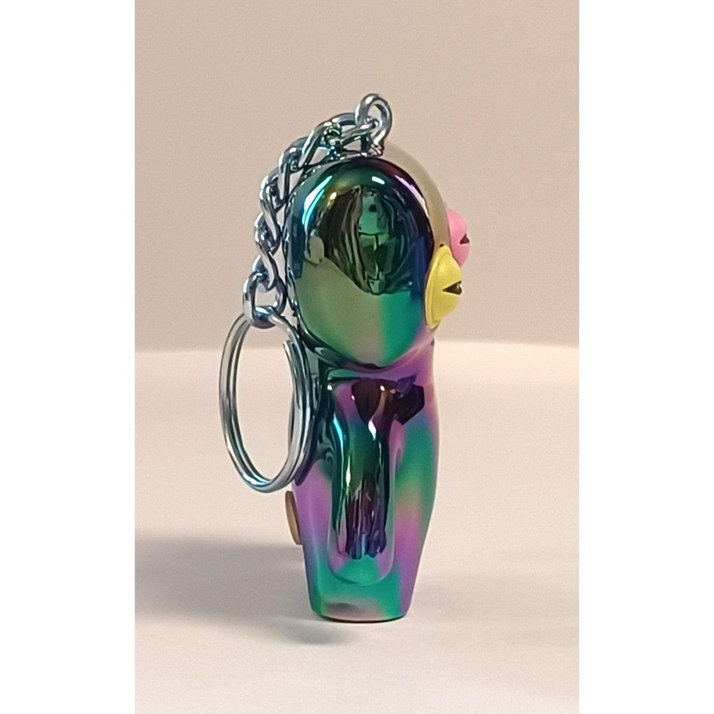 Fuggler Vinyl Keychain Annoyed Alien Rainbow Metallic Chrome Blind Bag Figure - Picture 2 of 8